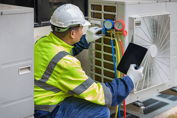 Professional Hvac technician working in South Orleans, MA